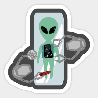 Alien autopsy Sticker